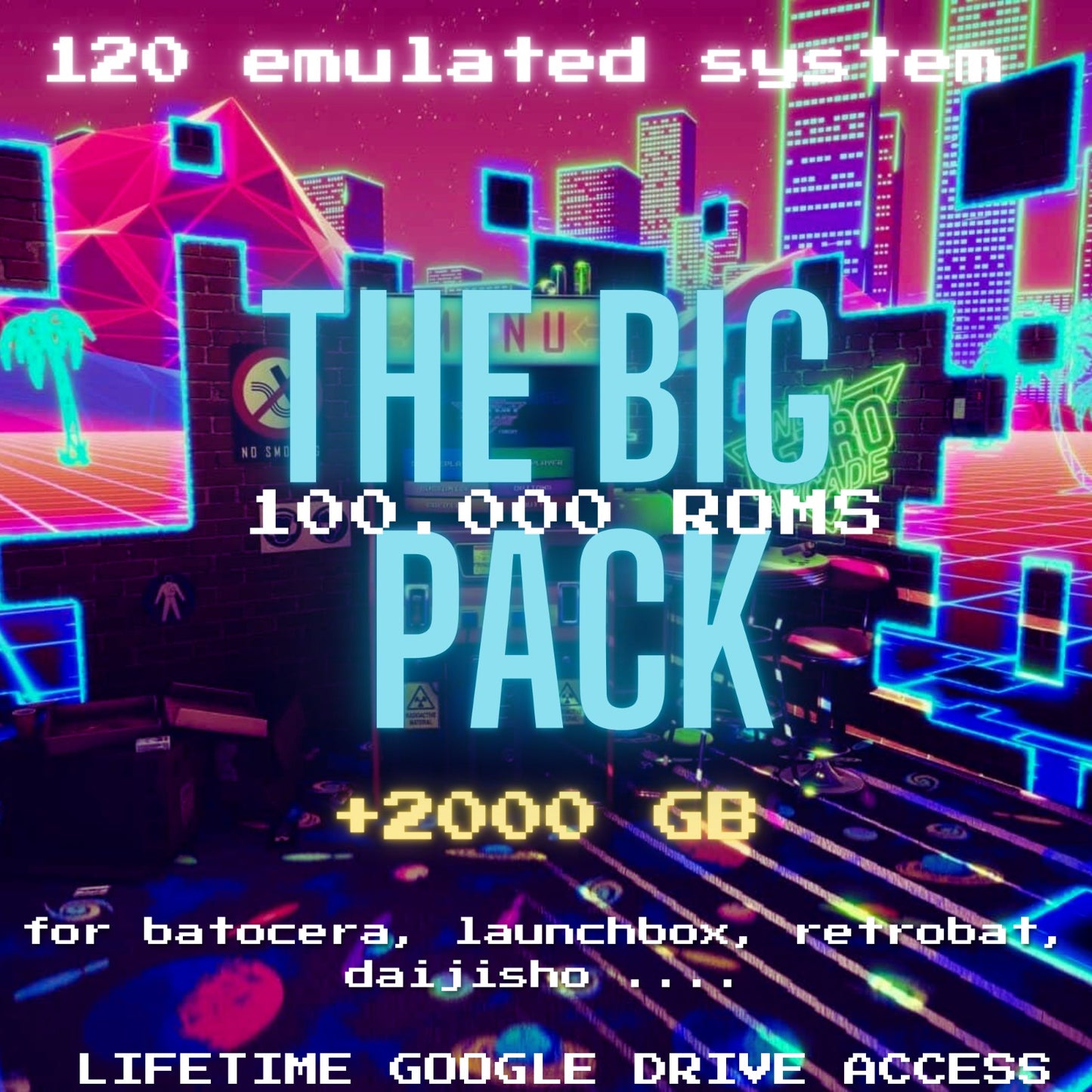 Mega Game ROMS Pack 100.000 Game and 120 Emulated System - Google Drive Access